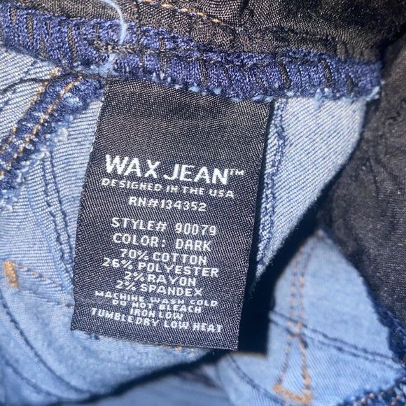 DARK WASH *WAX JEANS​​ - Picture 7 of 10